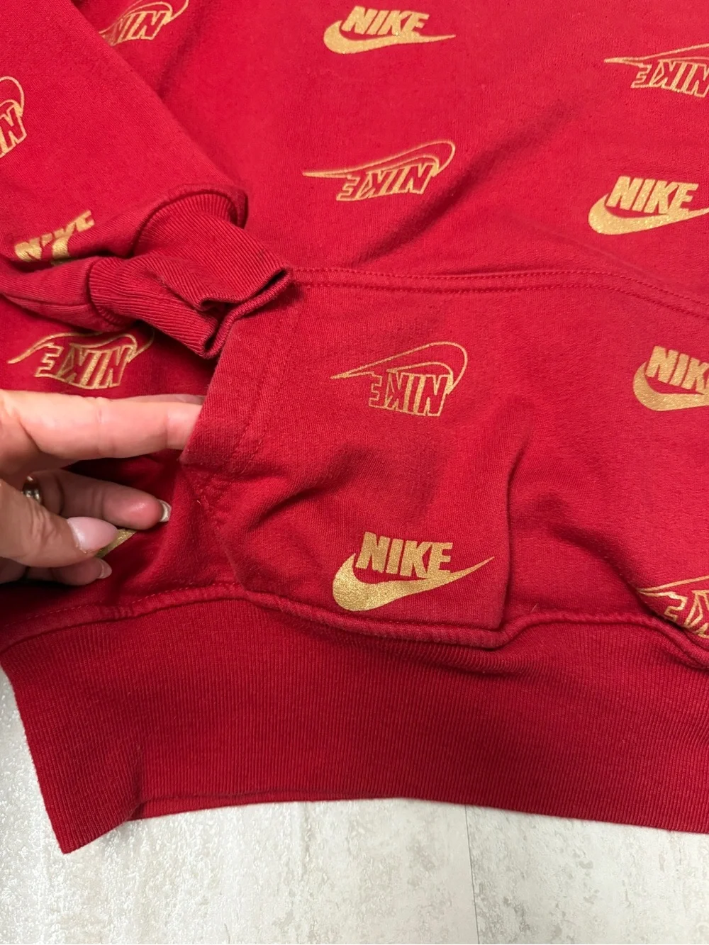 Vintage 90's Nike Crewneck sweatshirt all over Nike print